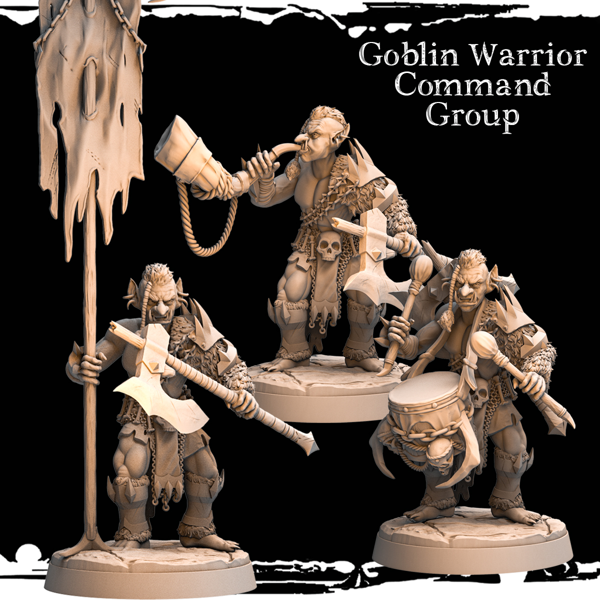 Command Group - Goblin Warrior - 3 variations - Army of Darkness: Greenskins